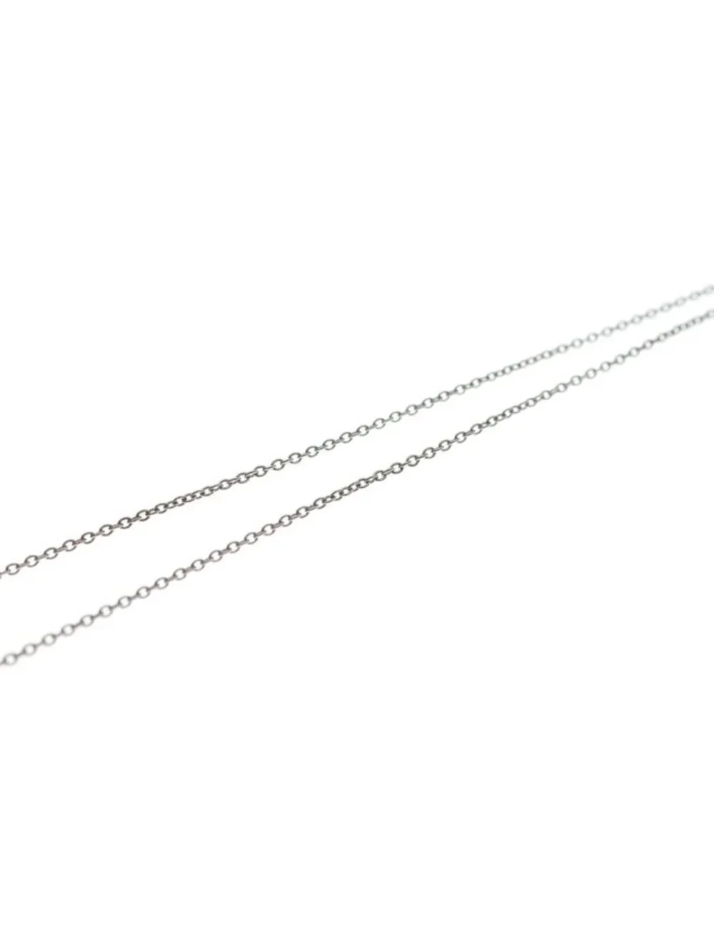 Tiffany & Co Knot Full Diamond 18k White Gold Necklace